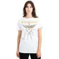 White - Back - Bon Jovi Womens-Ladies Greatest Hits T-Shirt