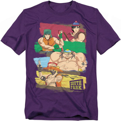 Purple - Front - South Park Unisex Adult Anime T-Shirt