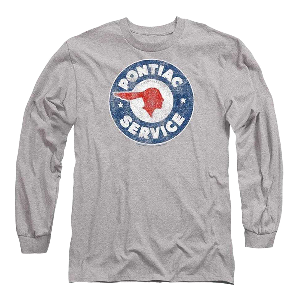 Amber Heather - Front - Pontiac Unisex Adult Service Vintage Long-Sleeved T-Shirt