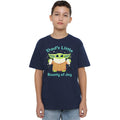 Navy - Front - Star Wars Boys Bounty Of Joy Grogu T-Shirt