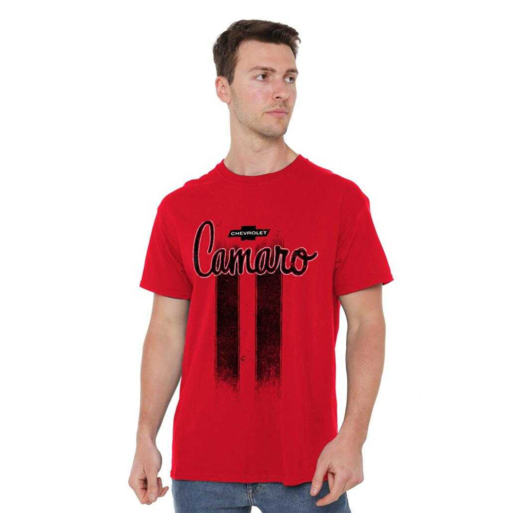 Red - Lifestyle - Chevrolet Unisex Adult Camaro Stripes T-Shirt