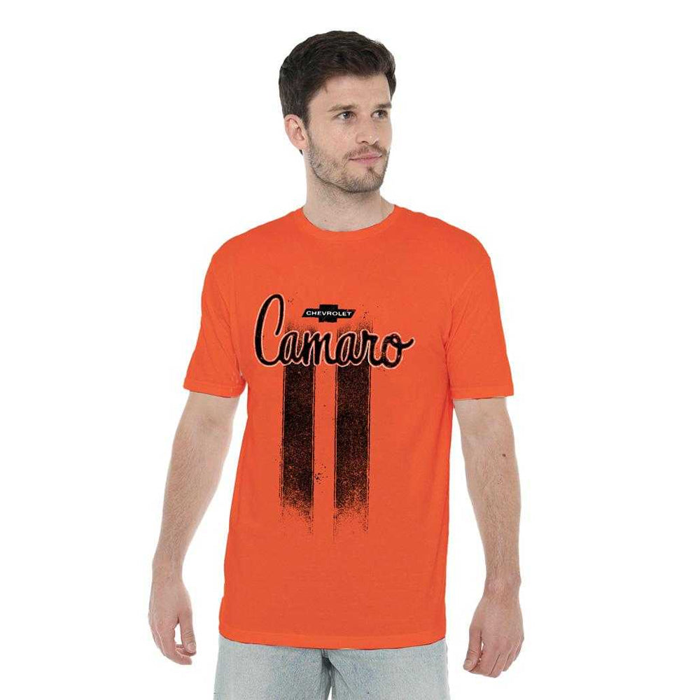 Orange - Lifestyle - Chevrolet Unisex Adult Camaro Stripes T-Shirt