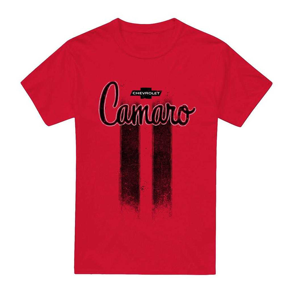 Red - Front - Chevrolet Unisex Adult Camaro Stripes T-Shirt