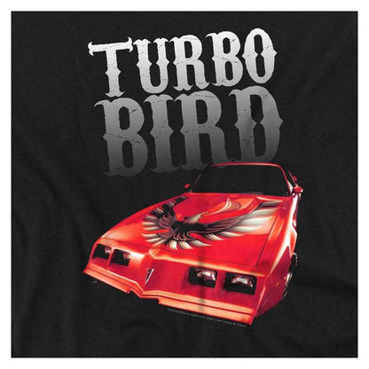 Black - Side - Pontiac Unisex Adult Turbo Bird Long-Sleeved T-Shirt