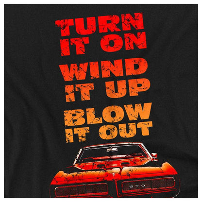 Black - Side - Pontiac Unisex Adult Blow It Out Gto Long-Sleeved T-Shirt