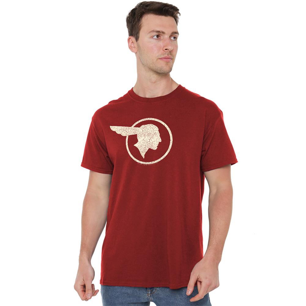 Cardinal - Back - Pontiac Unisex Adult Old Chief Logo T-Shirt