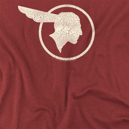 Cardinal - Side - Pontiac Unisex Adult Old Chief Logo T-Shirt