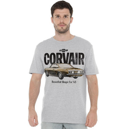 Athletic Heather - Back - Chevrolet Unisex Adult Corvair Retro T-Shirt