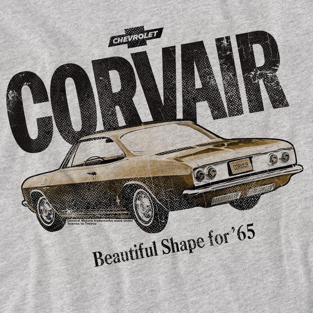Athletic Heather - Side - Chevrolet Unisex Adult Corvair Retro T-Shirt