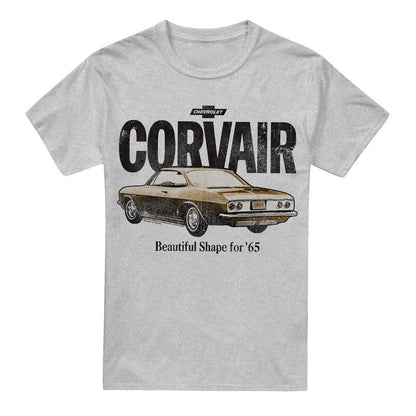 Athletic Heather - Front - Chevrolet Unisex Adult Corvair Retro T-Shirt