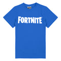 Royal Blue - Front - Fortnite Boys Logo T-Shirt