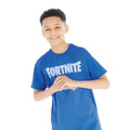 Royal Blue - Side - Fortnite Boys Logo T-Shirt