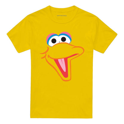 Yellow - Front - Sesame Street Unisex Adult Big Bird Head T-Shirt