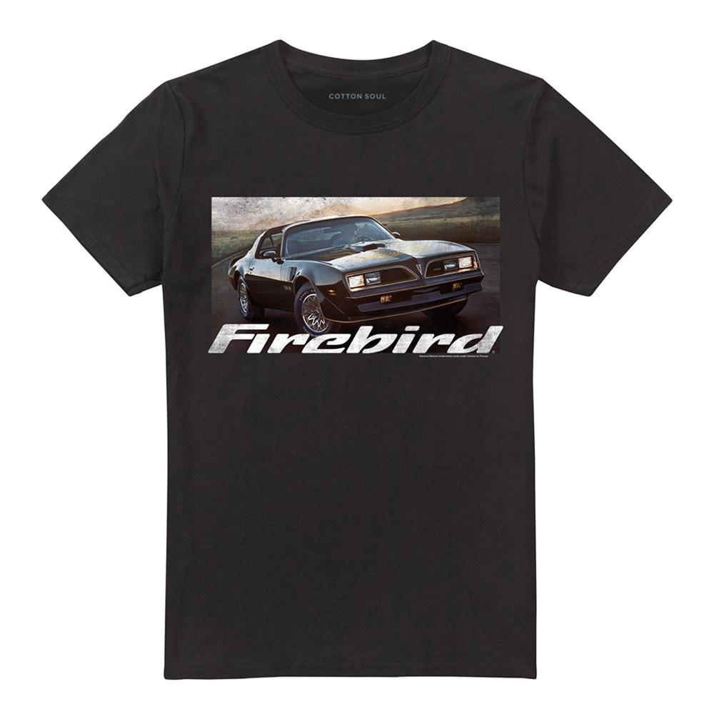 Black - Front - Pontiac Unisex Adult Firebird 76 T-Shirt