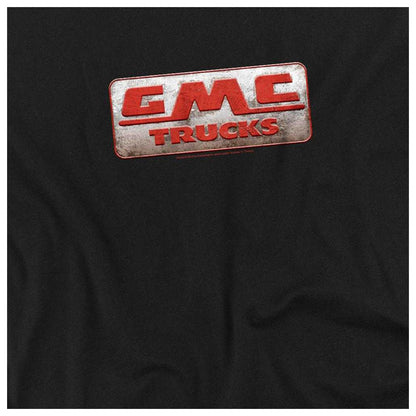 Black - Side - GMC Unisex Adult Beat Up 1959 Logo Long-Sleeved T-Shirt
