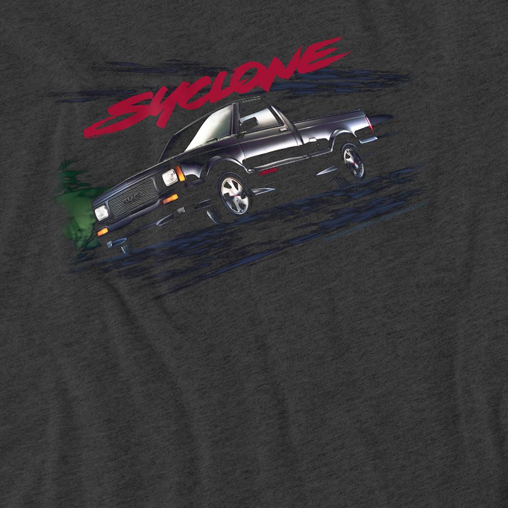 Charcoal - Side - GMC Unisex Adult Syclone Heather T-Shirt