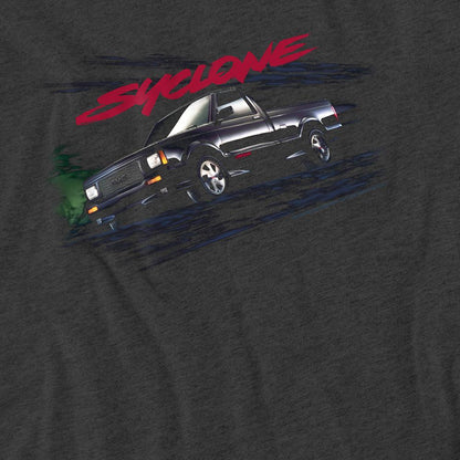Charcoal - Side - GMC Unisex Adult Syclone Heather T-Shirt