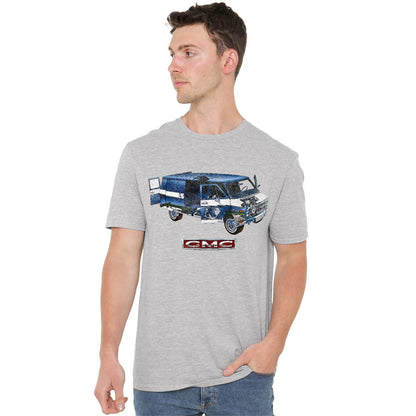Athletic Heather - Back - GMC Unisex Adult Van Heather T-Shirt