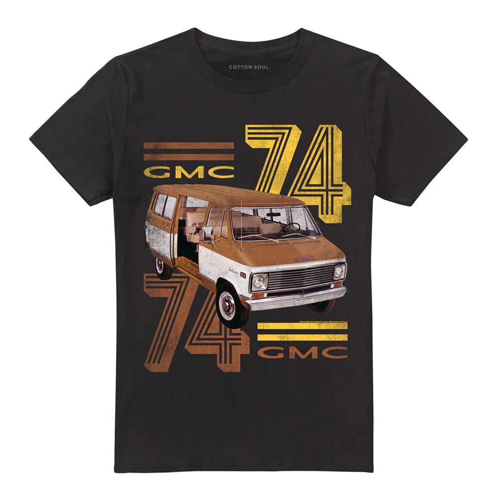 Black - Front - GMC Unisex Adult 74 T-Shirt