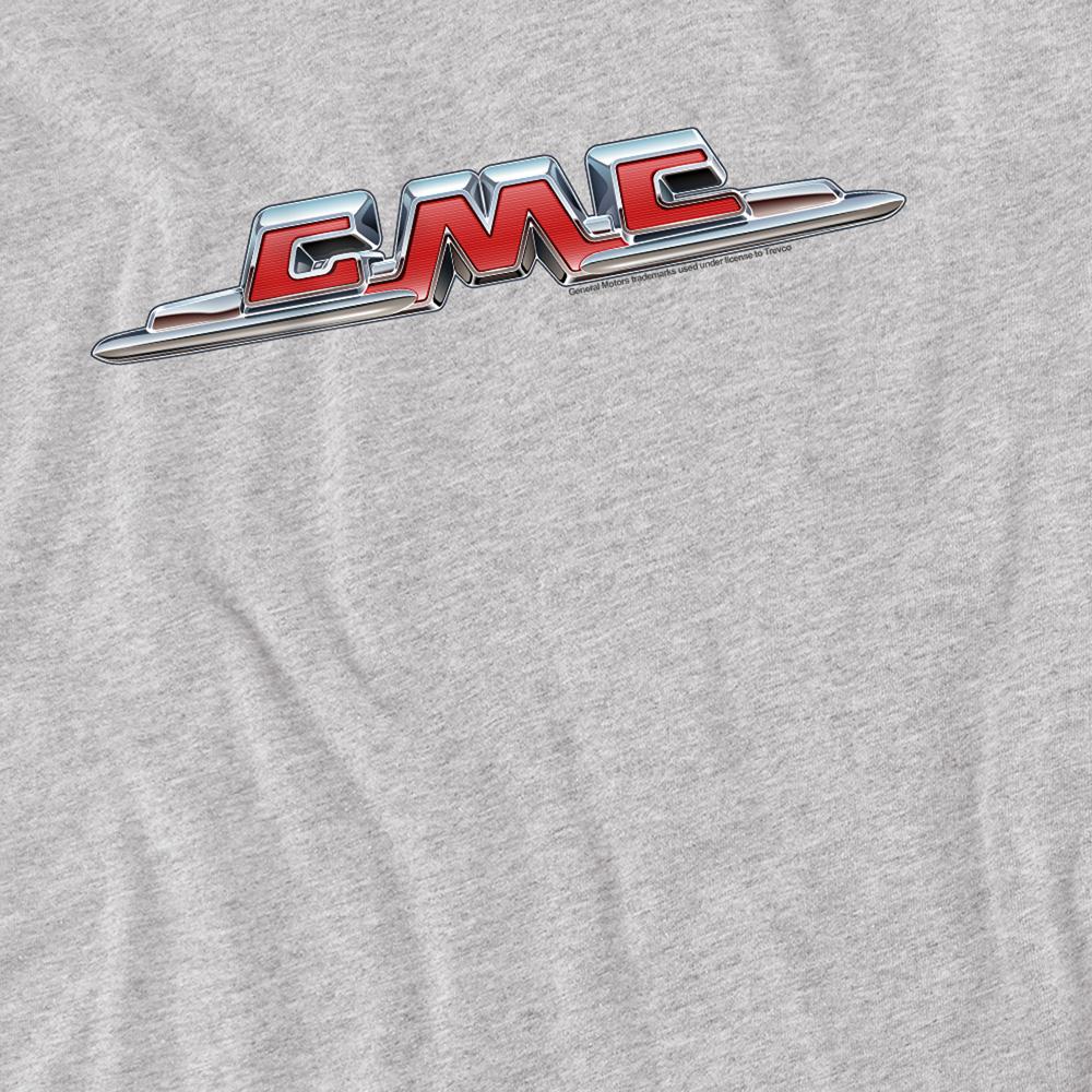 Athletic Heather - Side - GMC Unisex Adult Chrome Logo Heather T-Shirt