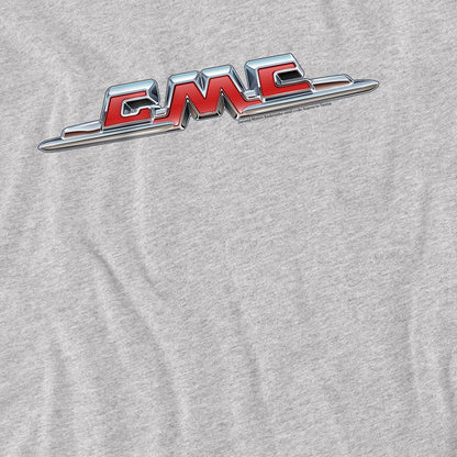 Athletic Heather - Side - GMC Unisex Adult Chrome Logo Heather T-Shirt