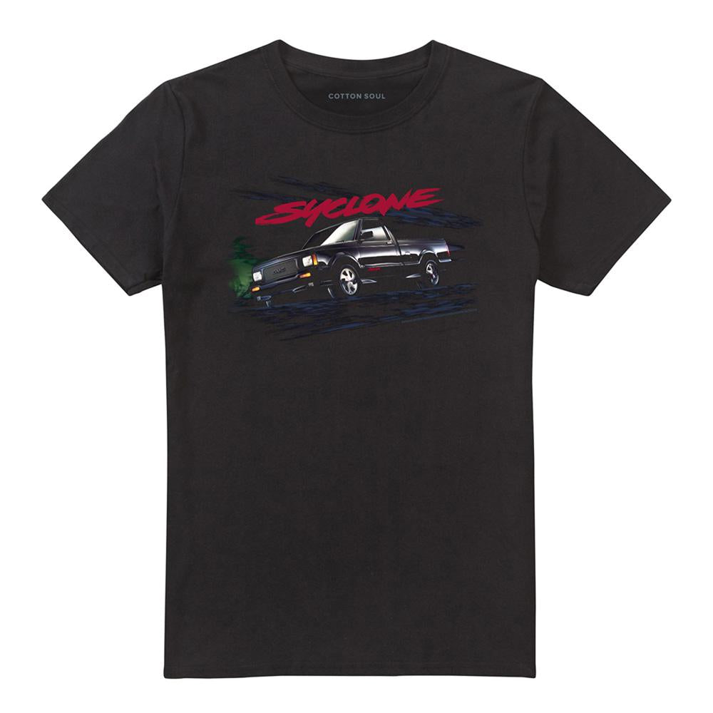 Black - Front - GMC Unisex Adult Syclone T-Shirt
