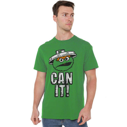 Kelly Green - Back - Sesame Street Unisex Adult Can It! T-Shirt