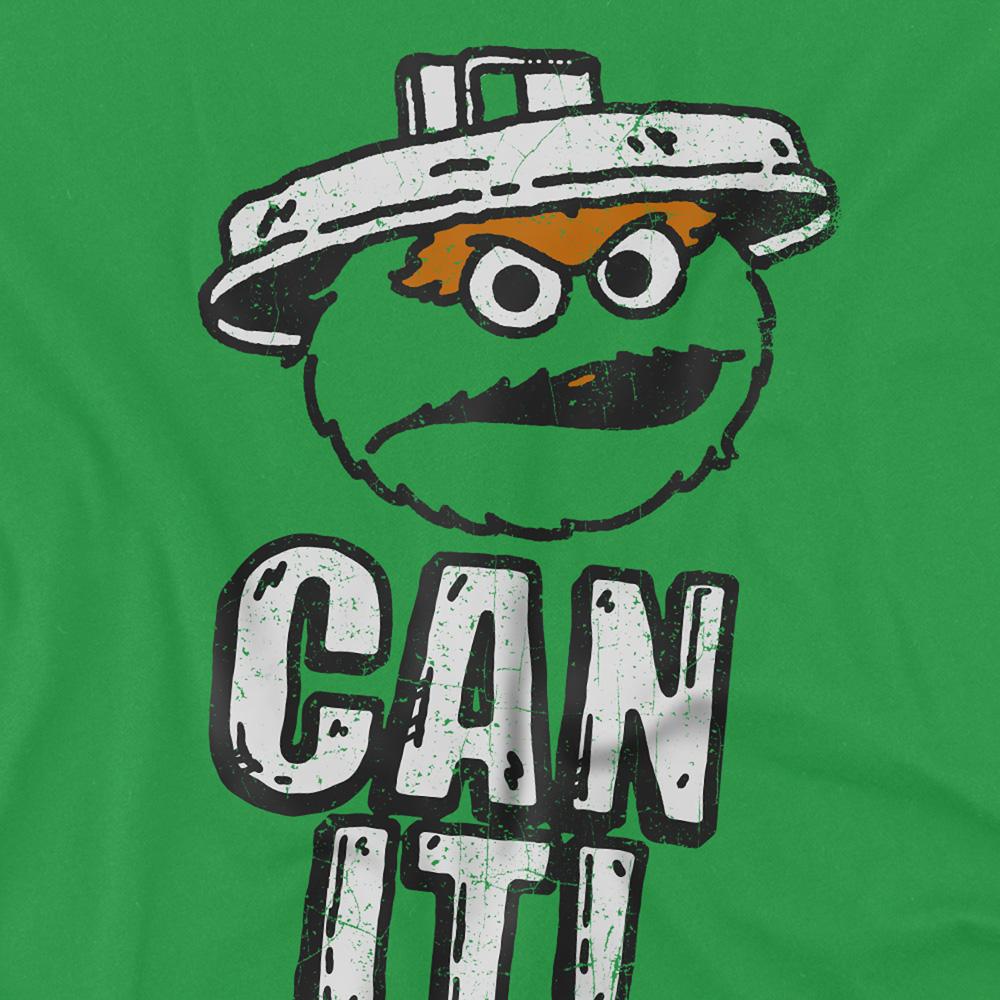 Kelly Green - Side - Sesame Street Unisex Adult Can It! T-Shirt