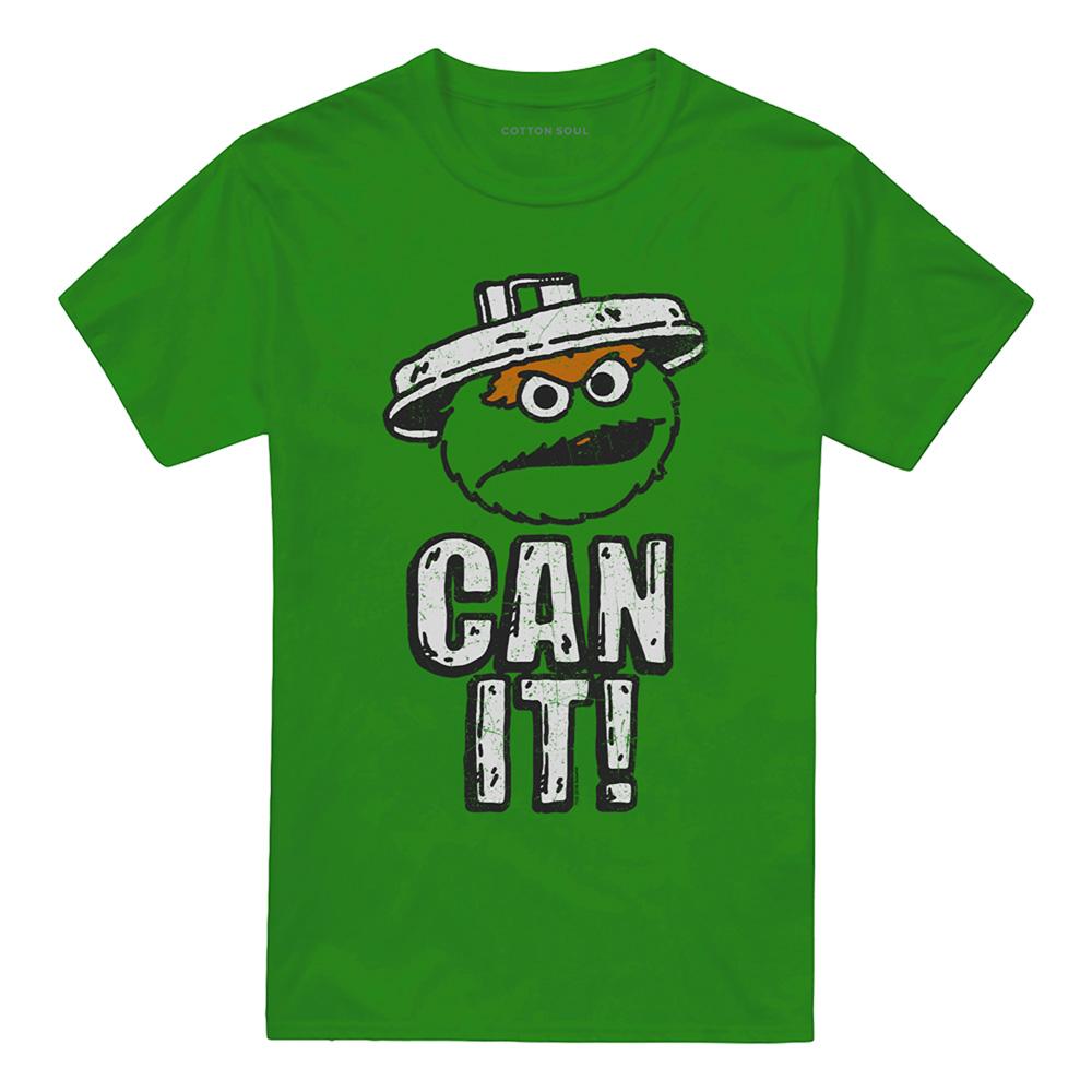 Kelly Green - Front - Sesame Street Unisex Adult Can It! T-Shirt