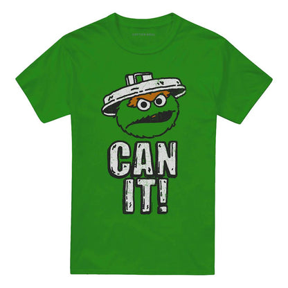 Kelly Green - Front - Sesame Street Unisex Adult Can It! T-Shirt