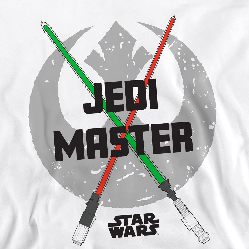 White - Back - Star Wars Unisex Adult Jedi Master Dad Lightsaber Sweatshirt