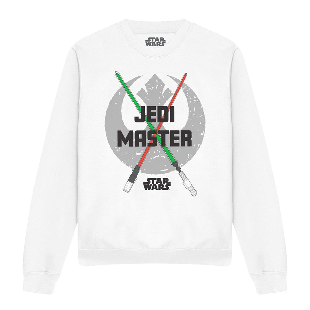 White - Lifestyle - Star Wars Unisex Adult Jedi Master Dad Lightsaber Sweatshirt