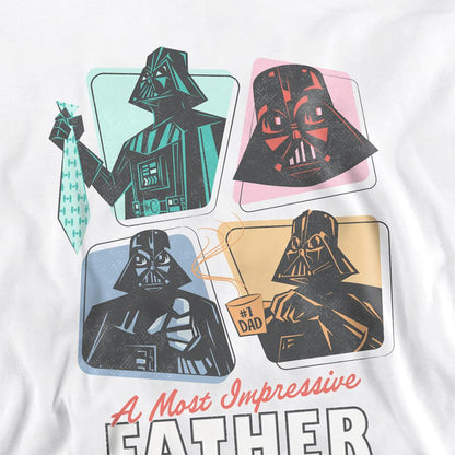 White - Back - Star Wars Unisex Adult A Most Impressive Father Sweatshirt