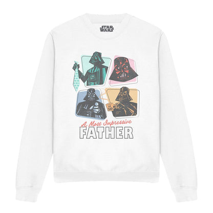 White - Lifestyle - Star Wars Unisex Adult A Most Impressive Father Sweatshirt