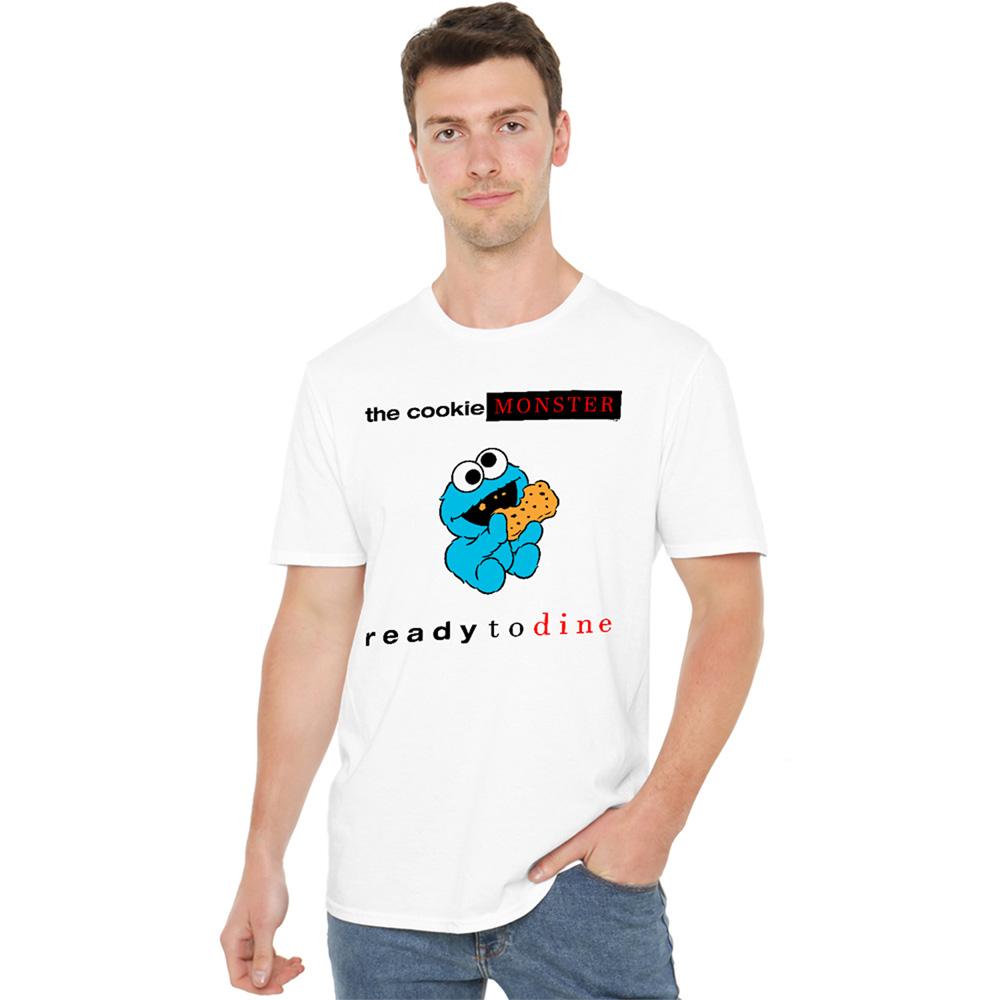 White - Lifestyle - Sesame Street Unisex Adult Ready To Dine T-Shirt
