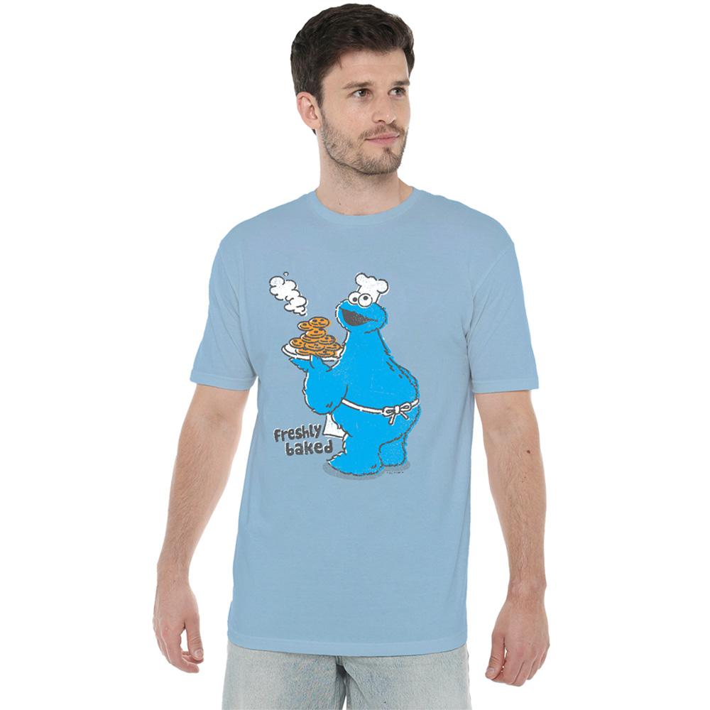 Light Blue - Back - Sesame Street Unisex Adult Freshly Baked T-Shirt