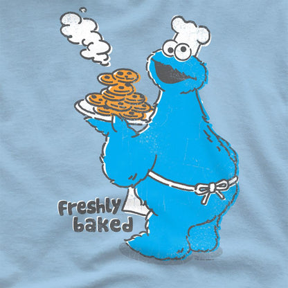 Light Blue - Side - Sesame Street Unisex Adult Freshly Baked T-Shirt