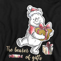 Athletic Heather - Back - Winnie the Pooh Childrens-Kids The Bearer Of Christmas Gifts Heather Hoodie