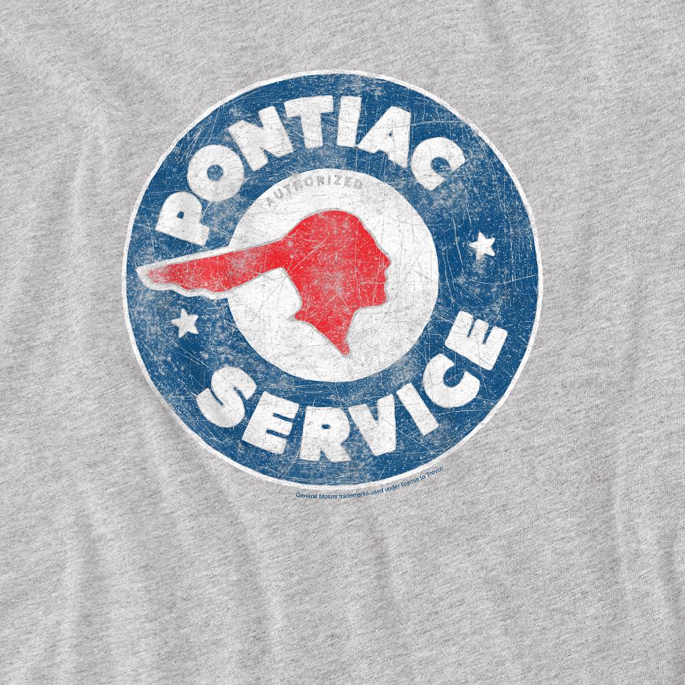 Athletic Heather - Side - Pontiac Unisex Adult Service Vintage T-Shirt