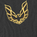 Charcoal - Side - Pontiac Unisex Adult Iconic Firebird T-Shirt