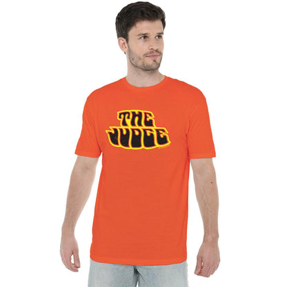 Orange - Back - Pontiac Unisex Adult Judge Logo T-Shirt