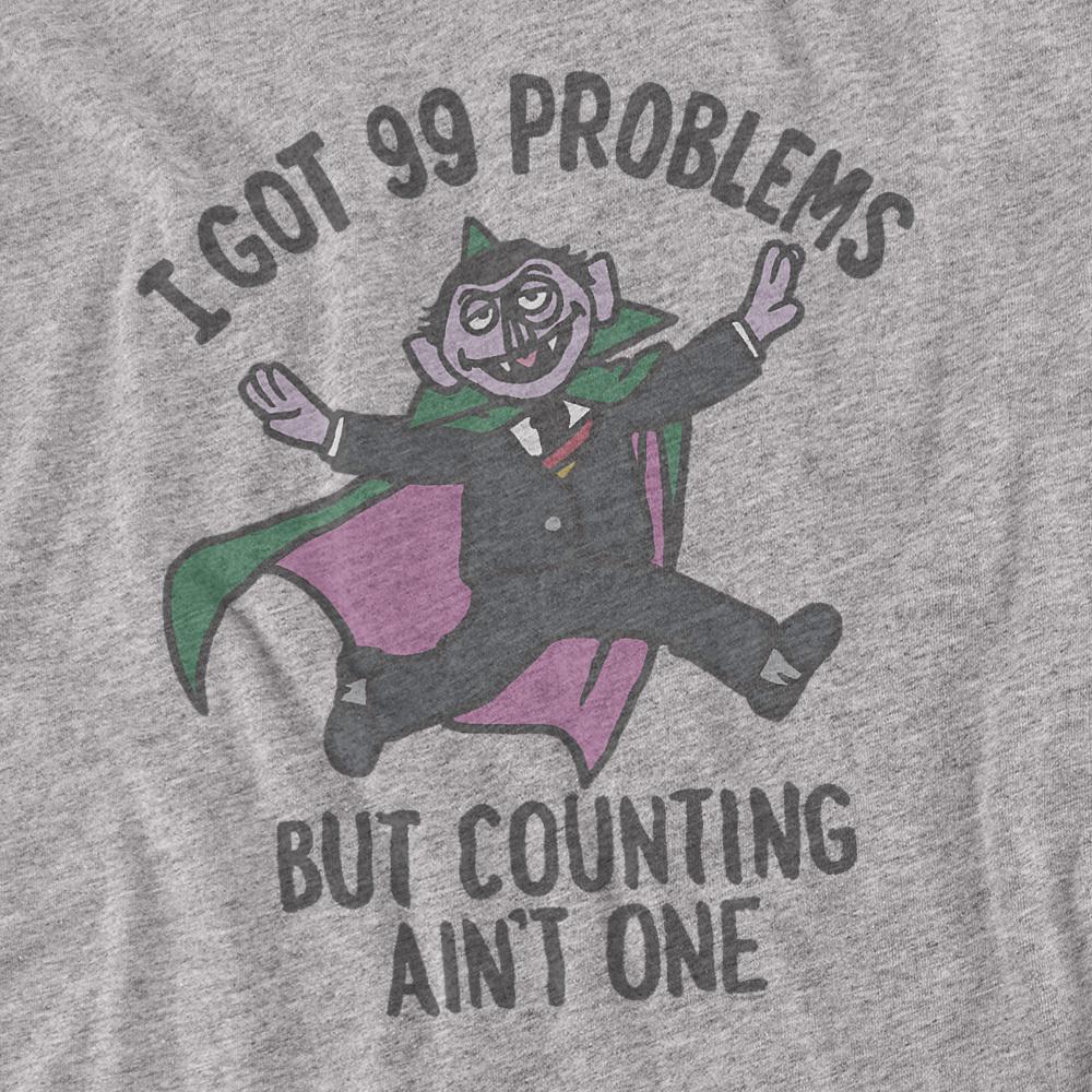 Athletic Heather - Back - Sesame Street Unisex Adult I Got 99 Problems T-Shirt