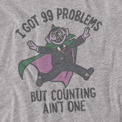 Athletic Heather - Back - Sesame Street Unisex Adult I Got 99 Problems T-Shirt
