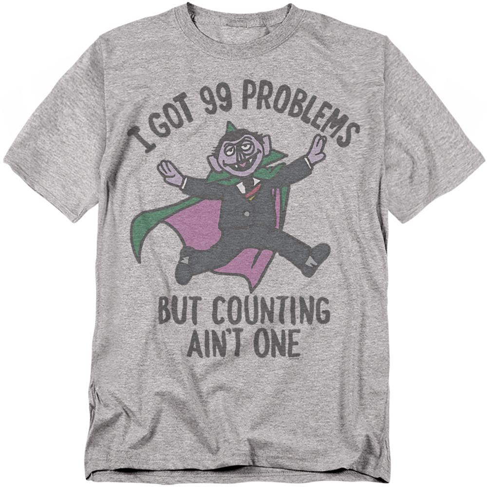 Athletic Heather - Front - Sesame Street Unisex Adult I Got 99 Problems T-Shirt