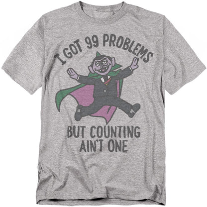 Athletic Heather - Front - Sesame Street Unisex Adult I Got 99 Problems T-Shirt