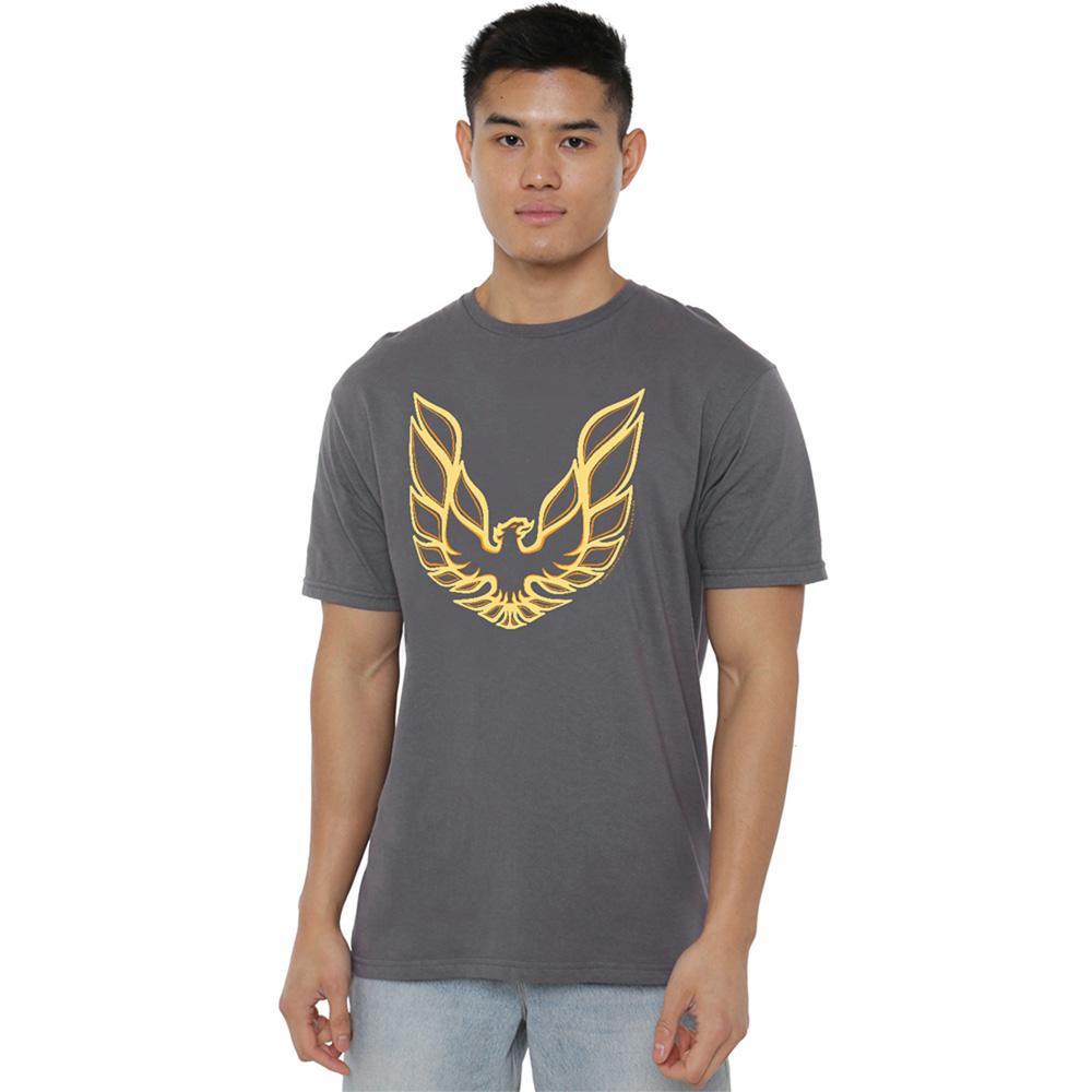 Charcoal - Lifestyle - Pontiac Unisex Adult Iconic Firebird T-Shirt