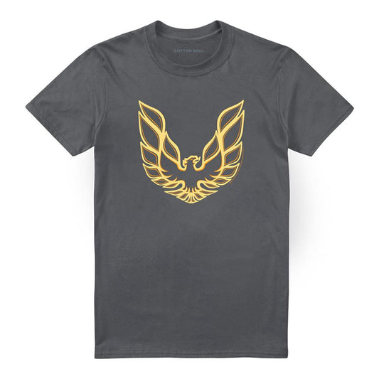 Charcoal - Front - Pontiac Unisex Adult Iconic Firebird T-Shirt