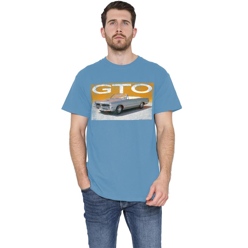 Carolina Blue - Back - Pontiac Unisex Adult GTO T-Shirt