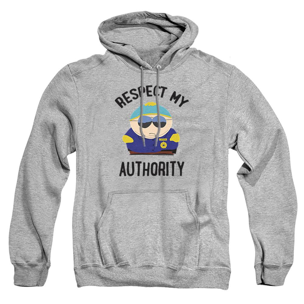 Athletic Heather - Front - South Park Unisex Adult Respect My Authority Hoodie
