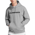 Athletic Heather - Back - Hummer Unisex Adult Distressed Logo Hoodie